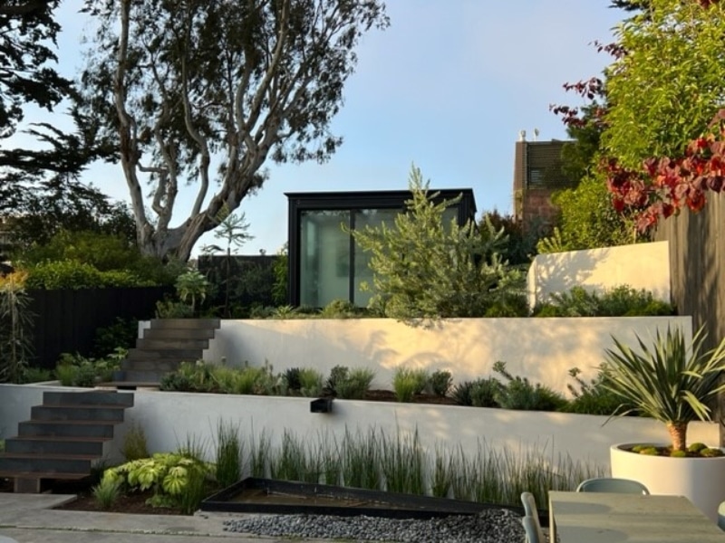 Planters in a modern residence